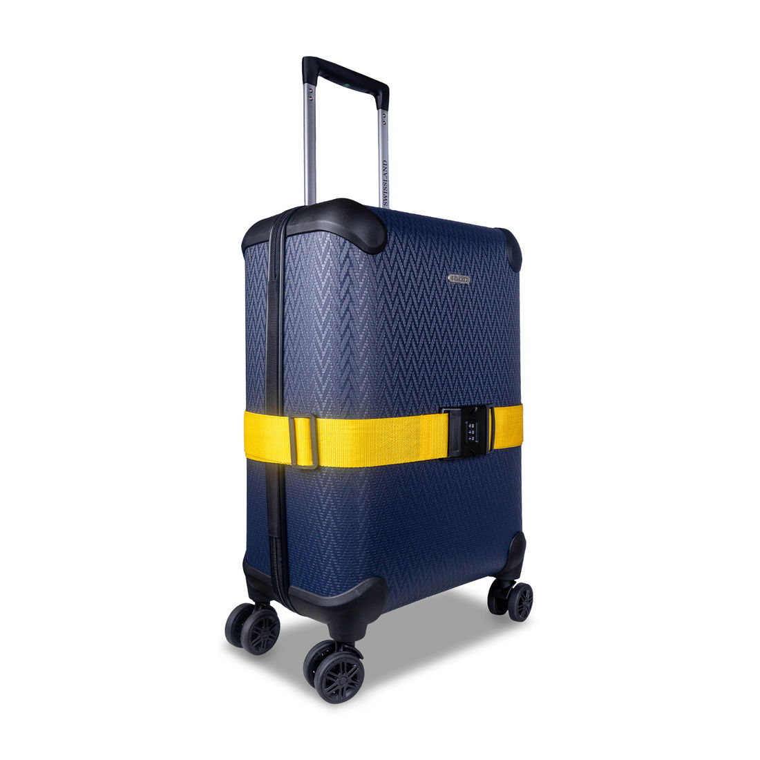 Cinta para Mala de Viagem com Cadeado Numérico Amarelo Cinta para Mala de Viagem com Cadeado Numérico Amarelo