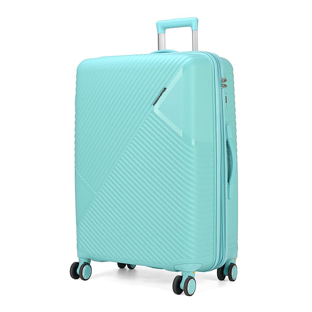 Mala de Viagem Media 24 Chamonix Verde em polipropileno e com expansor Mala de Viagem Media 24 Chamonix Verde em polipropileno e com expansor