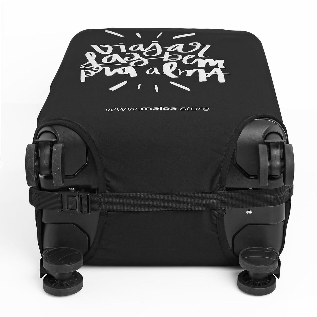 Kit de Mala Media 23 kg e Grande 32 kg, Bolsa Confort Branca e 2 Capa Viajar Faz Bem M e G Preto Kit de Mala Media 23 kg e Grande 32 kg, Bolsa Confort Branca e 2 Capa Viajar Faz Bem M e G Preto