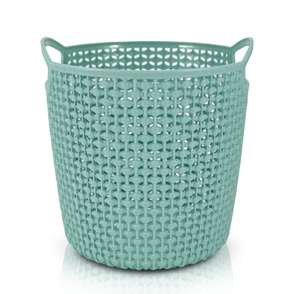 Cesto Organizador Loft Redondo Pequena Turquesa