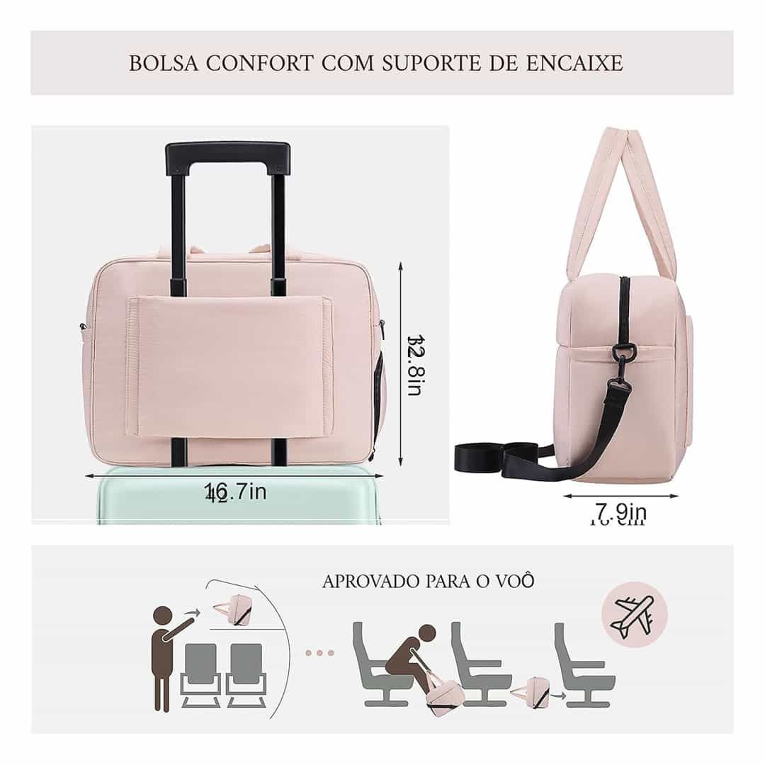Kit de Viagem Confort Bag Maloa Rose Kit de Viagem Confort Bag Maloa Rose