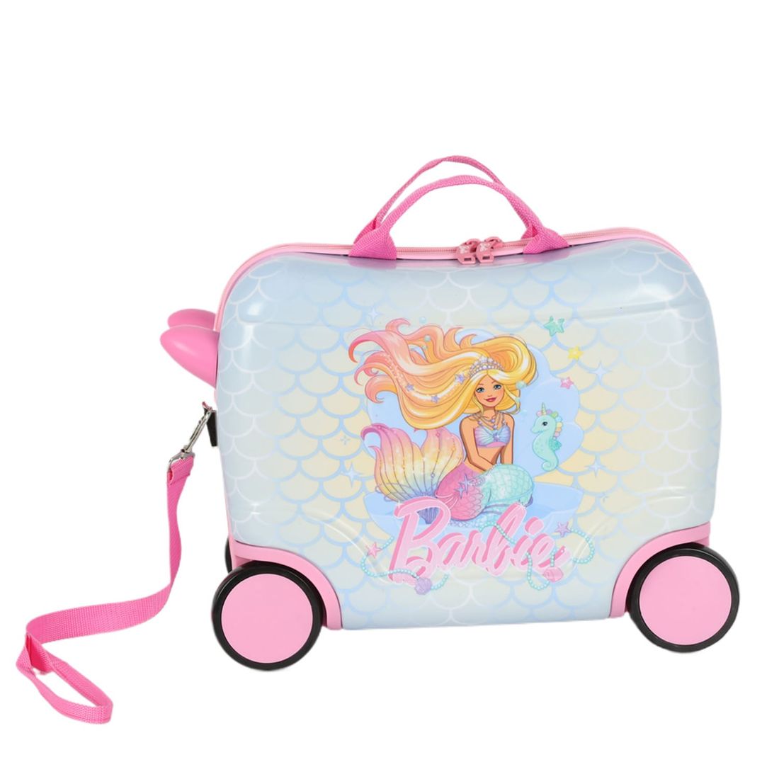 Mala de Viagem Infantil de Bordo em PC Barbie Sereia Verde Mala de Viagem Infantil de Bordo em PC Barbie Sereia Verde