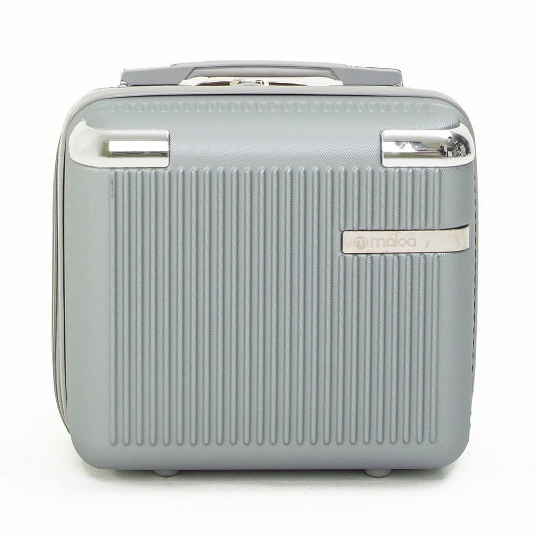 Conjunto de Mala Pequena de Bordo 10kg e Frasqueira Croacia Maloa Prata