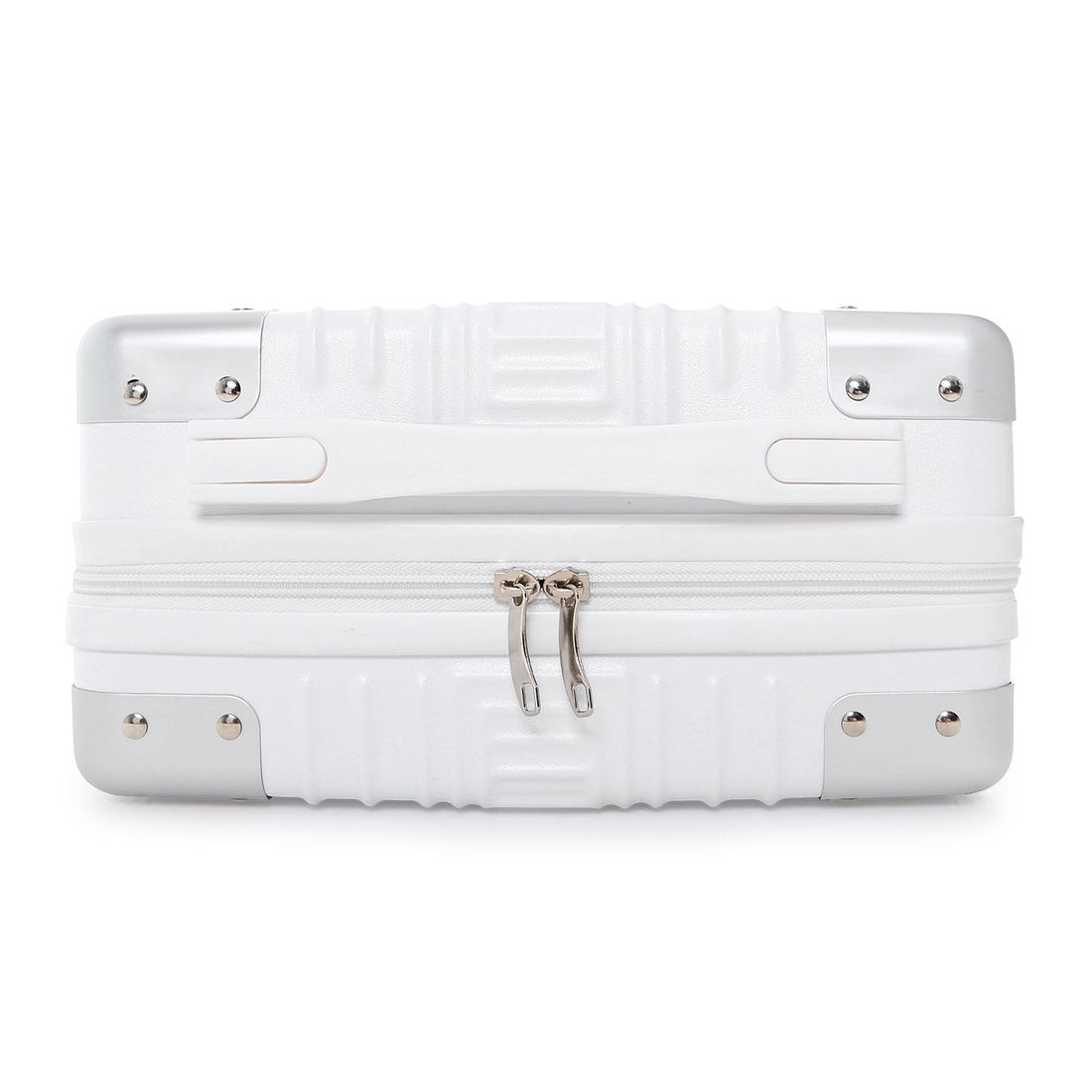 Compre Mala de Viagem Toronto Branco Grande 32kg em ABS Policarbonato e Ganhe Frasqueira