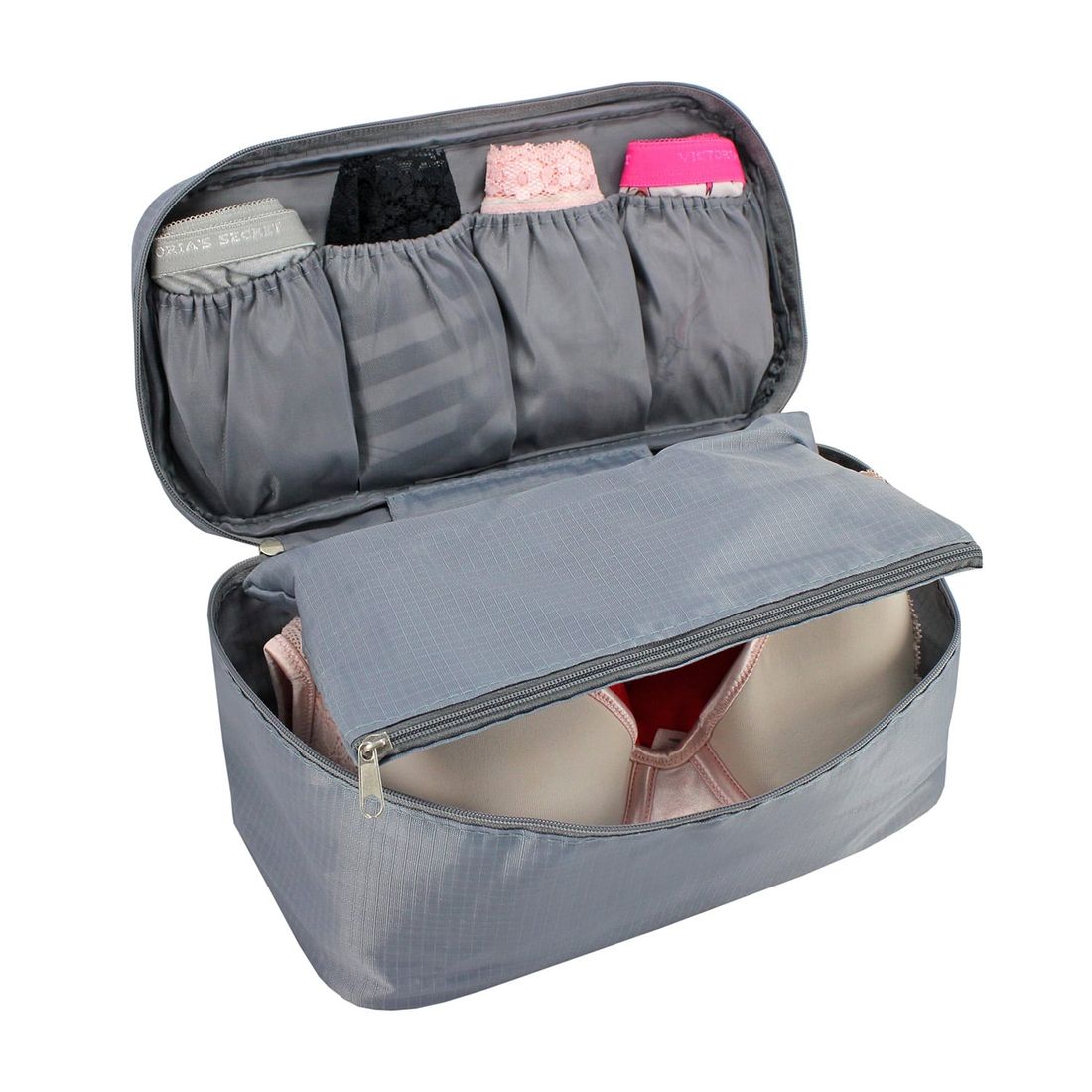 Bolsa Porta Lingerie Cinza