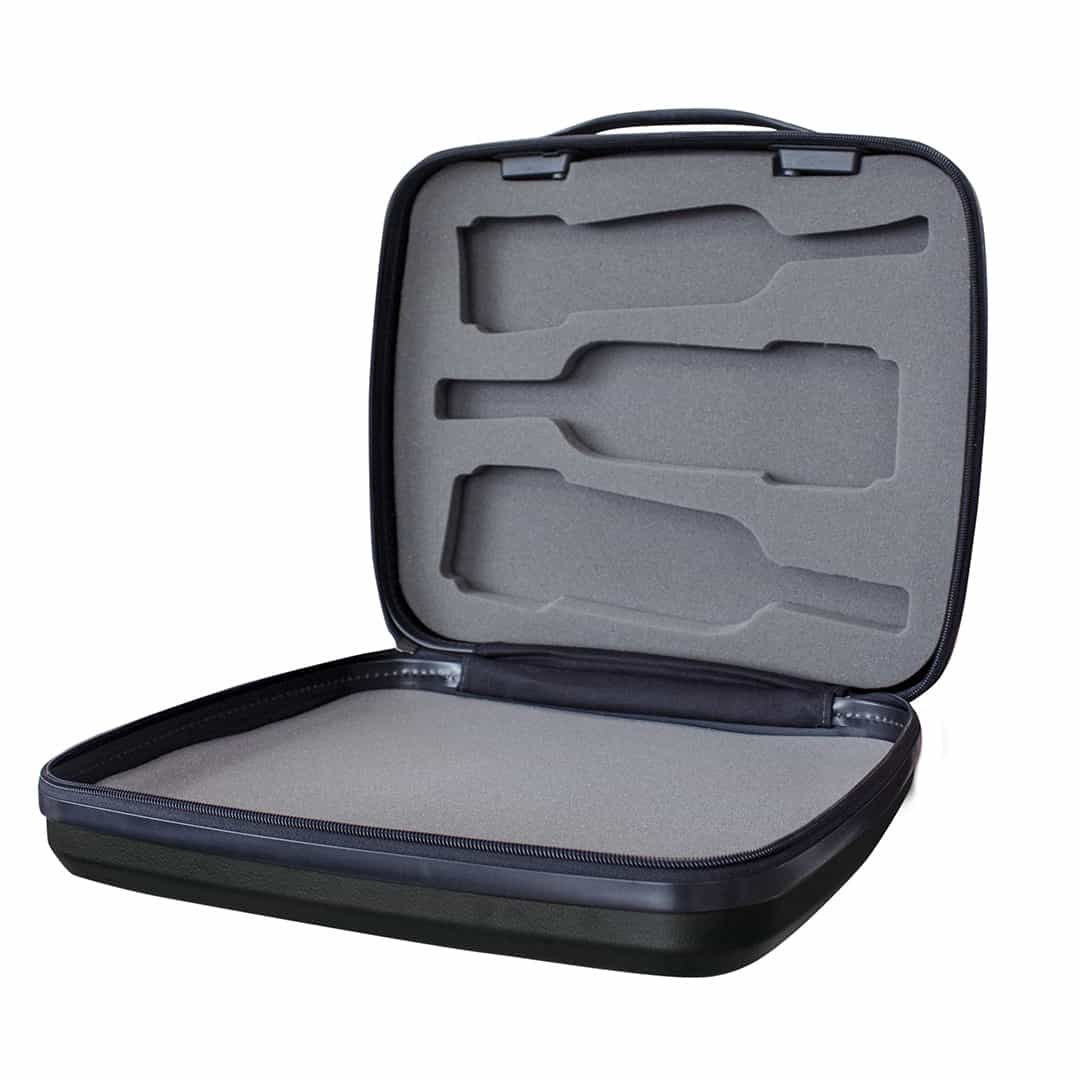 Conjunto  Bolsa de Viagem Executiva Multifuncional 9 em 1 Bege e Maletas Porta Vinho para Viagem Maloa Conjunto  Bolsa de Viagem Executiva Multifuncional 9 em 1 Bege e Maletas Porta Vinho para Viagem Maloa