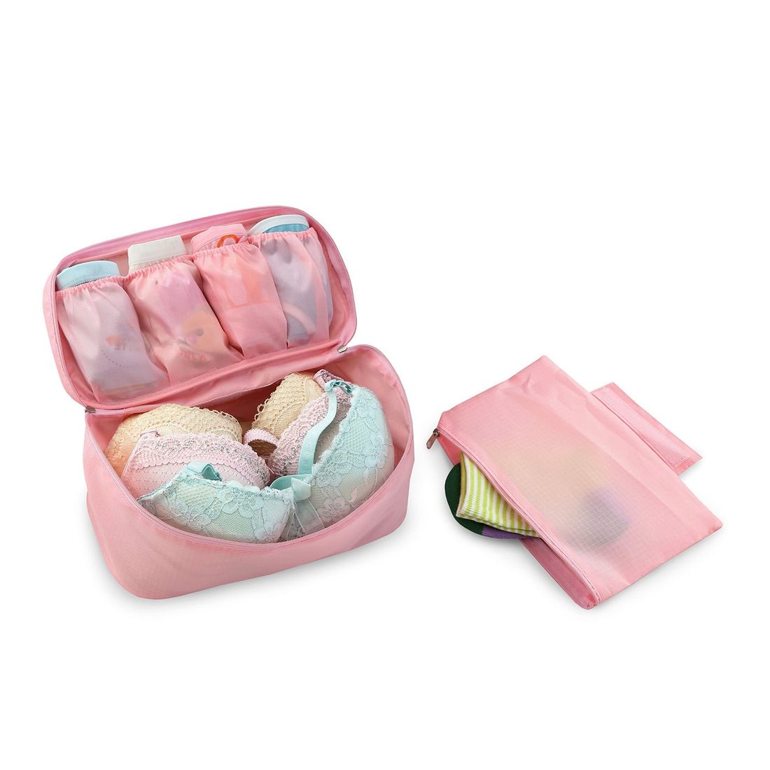 Bolsa Porta Lingerie Rosa