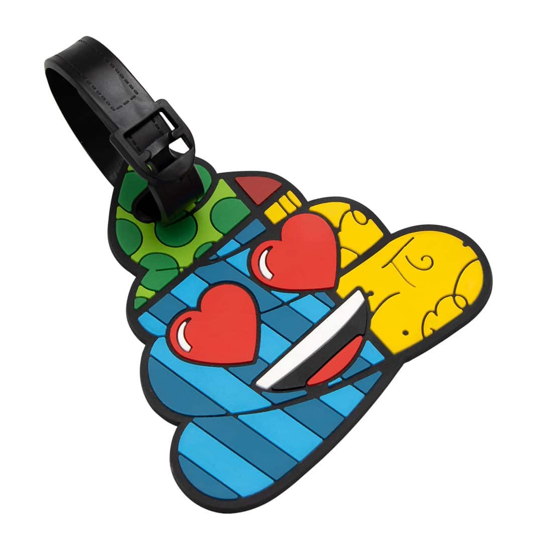 Tag Identificador de Bagagem para Malas de Viagem Emoji By Romero Brito Meleca Tag Identificador de Bagagem para Malas de Viagem Emoji By Romero Brito Meleca