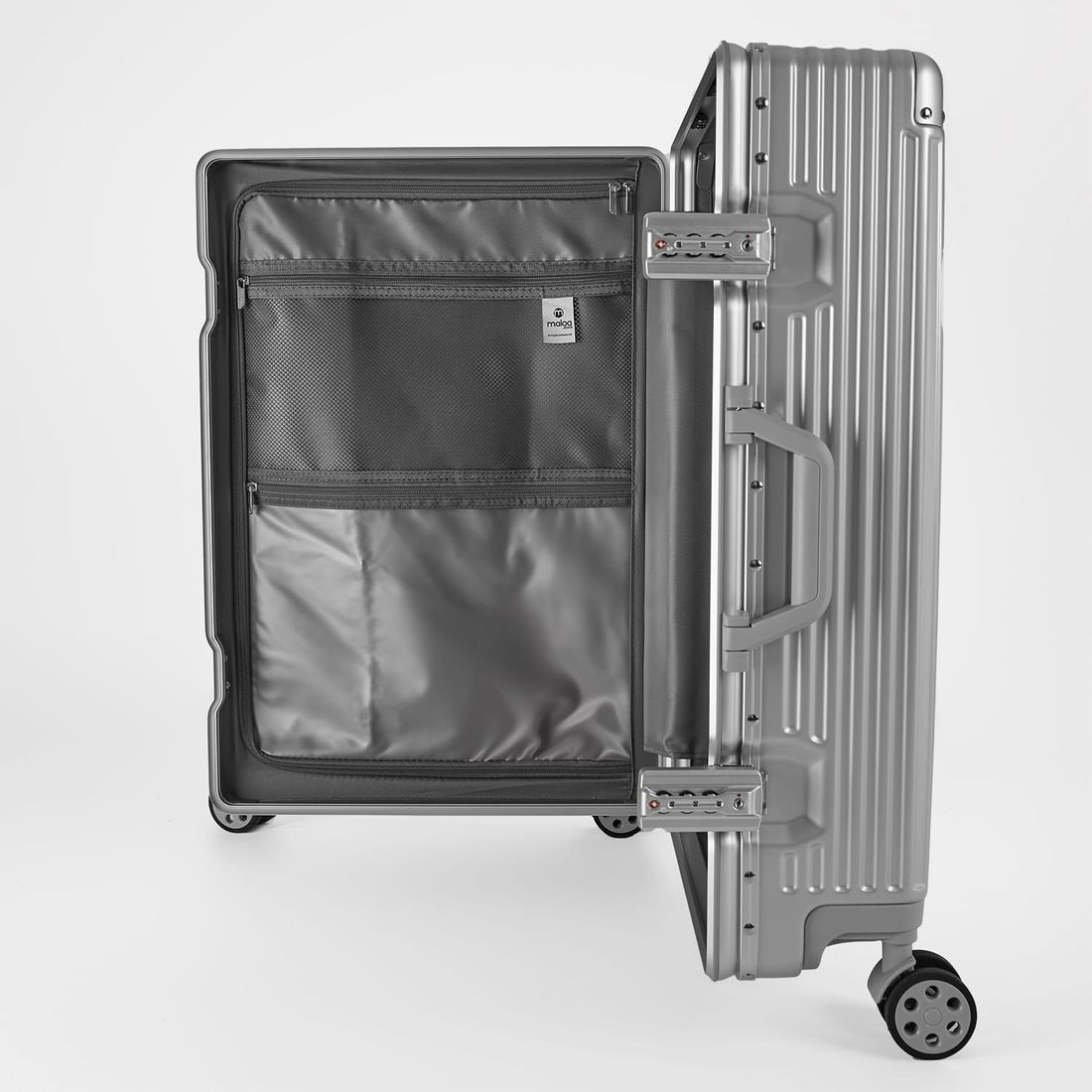 Kit de Viagem com 4 Peças Policarbonato ABS Noruega Maloa Prata