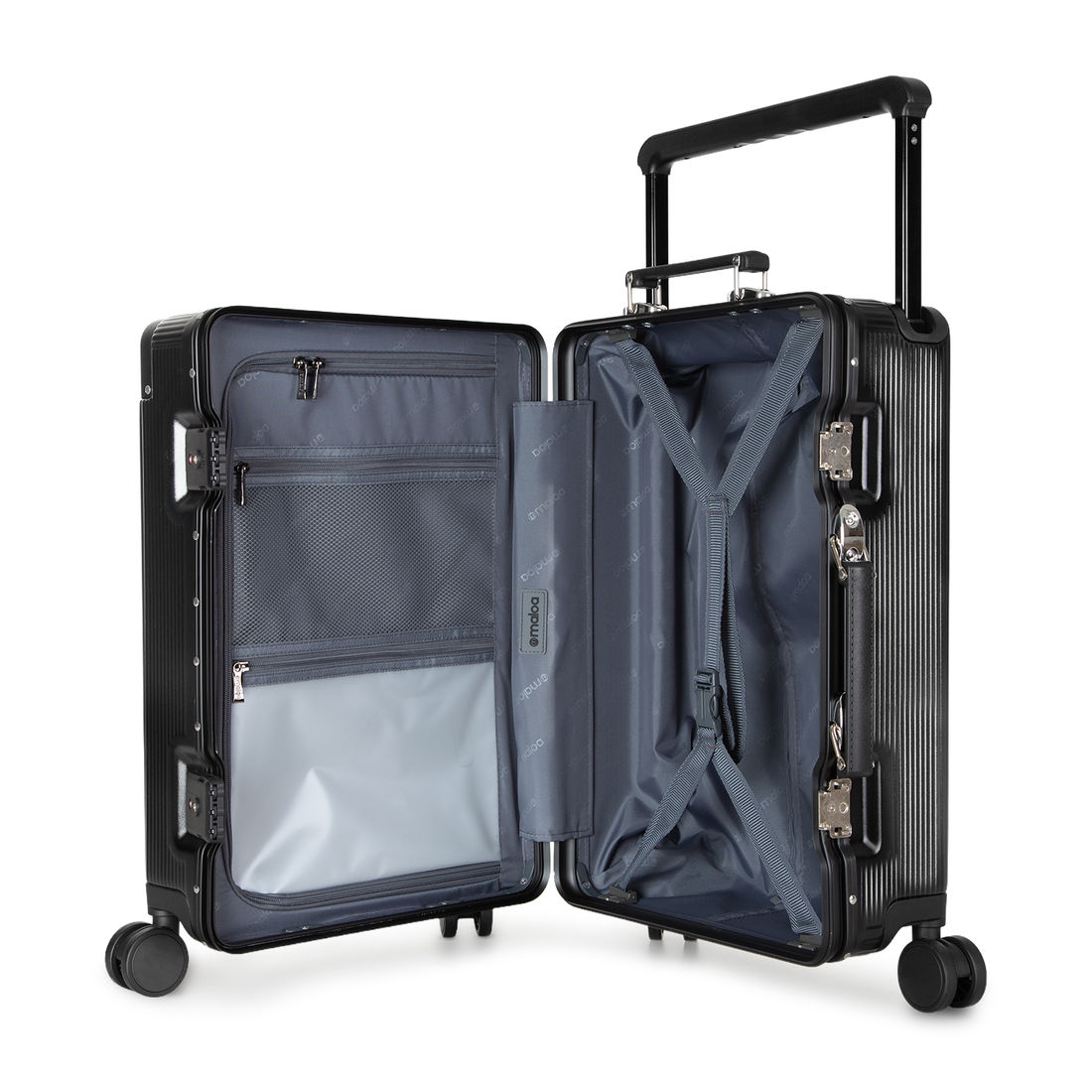 Mala de Viagem Pequena de Bordo 10 kg em Policarbonato Tóquio Maloa Preto