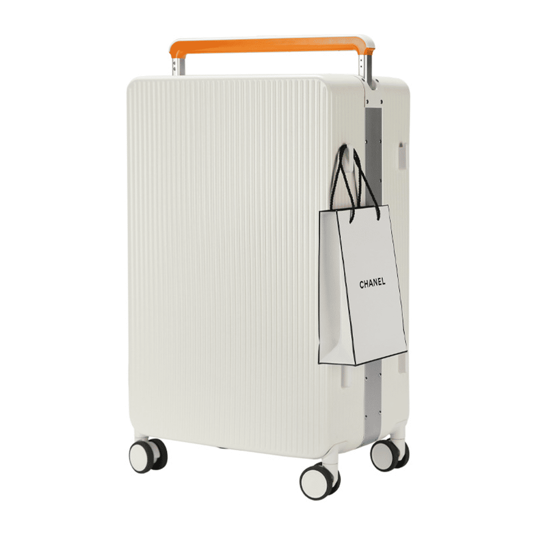 Mala de Viagem Pequena de Bordo 10 kg Policarbonato Mônaco Maloa Branco Mala de Viagem Pequena de Bordo 10 kg Policarbonato Mônaco Maloa Branco