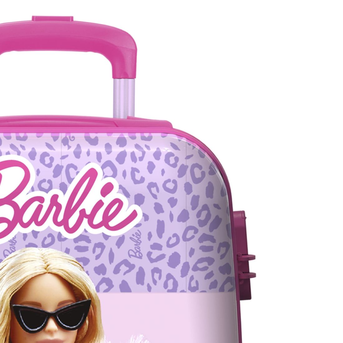 Conjunto de Mala de Bordo 10 kg e Mochila Infantil Barbie Pink