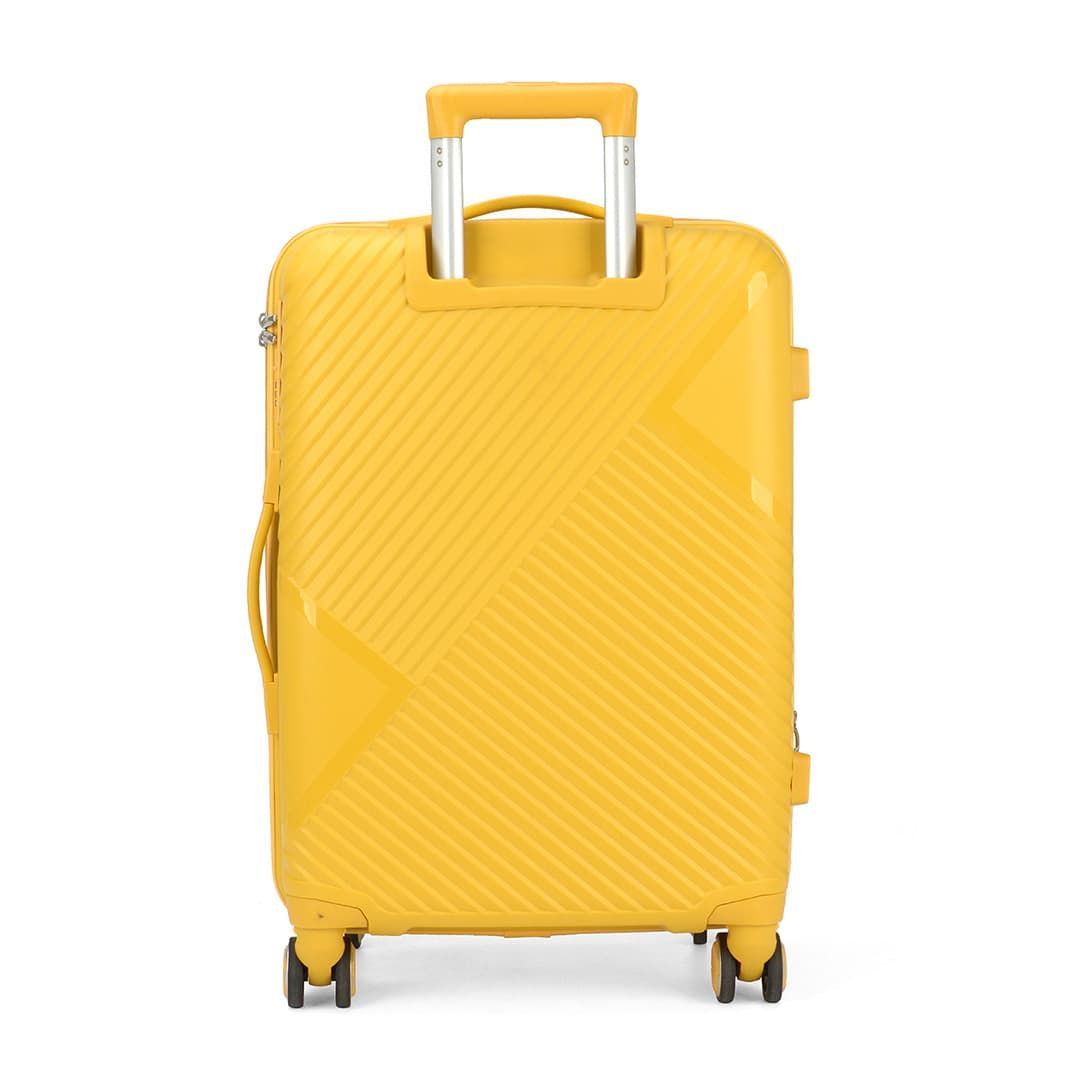 Mala de Viagem Media 24 Chamonix Amarelo em polipropileno e com expansor Mala de Viagem Media 24 Chamonix Amarelo em polipropileno e com expansor