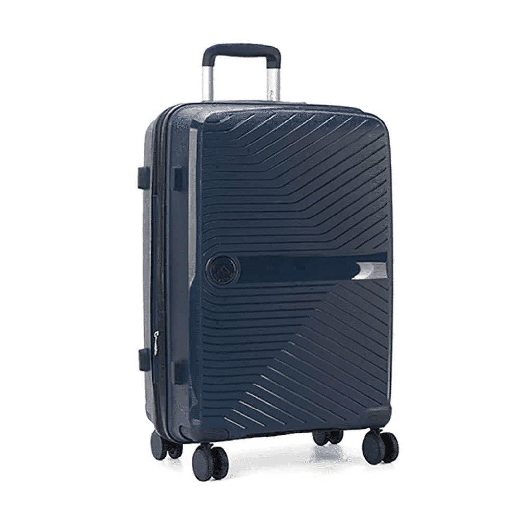 Kit Mala de Viagem 3 Peças em Polipropeleno Granada Marinho com Expansor Kit Mala de Viagem 3 Peças em Polipropeleno Granada Marinho com Expansor