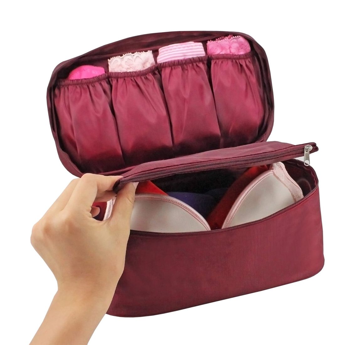 Bolsa Porta Lingerie Vinho