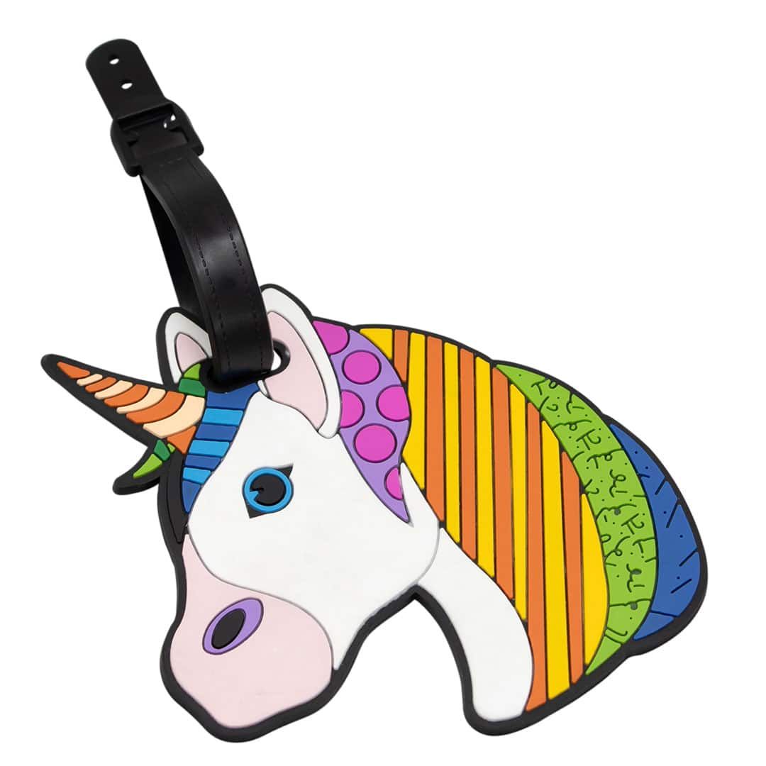 Tag Identificador de Bagagem para Malas de Viagem Emoji By Romero Unicornio