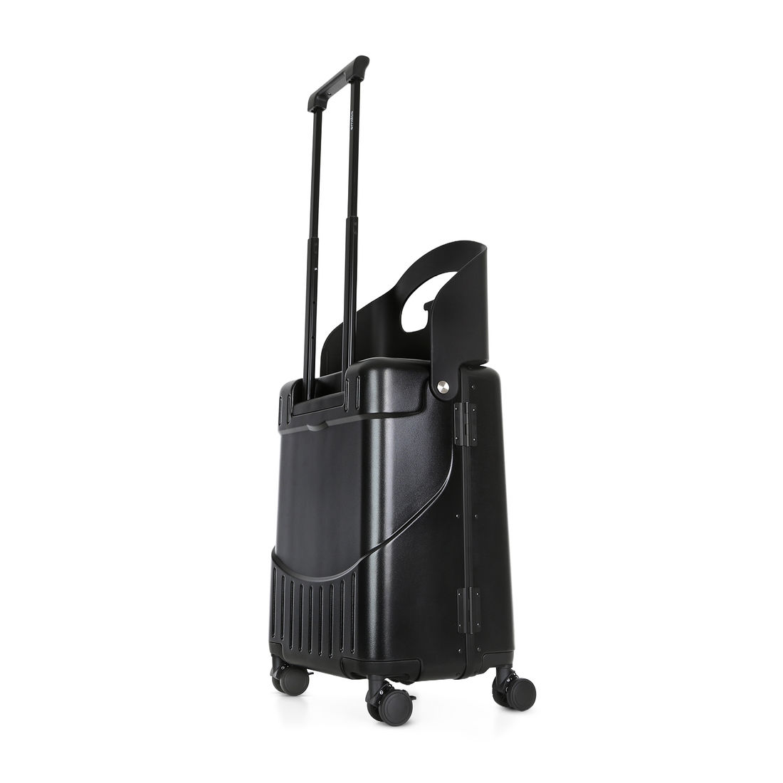 Mala de Viagem Pequena de Bordo 10 kg com Assento Infantil Policarbonato Grécia Maloa Preto Mala de Viagem Pequena de Bordo 10 kg com Assento Infantil Policarbonato Grécia Maloa Preto