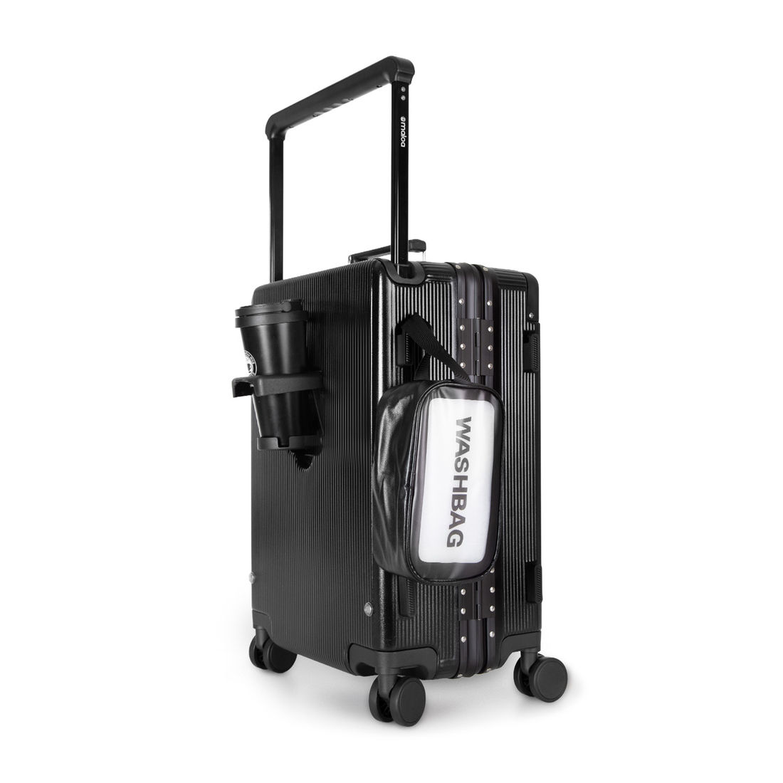 Mala de Viagem Pequena de Bordo 10 kg em Policarbonato Tóquio Maloa Preto
