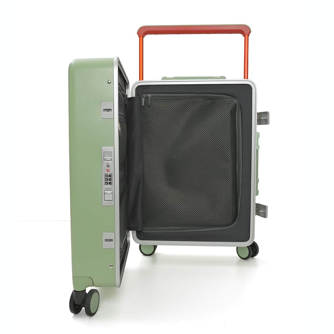 Mala de Viagem Pequena de Bordo 10 kg em Policarbonato Dinamarca Maloa Verde