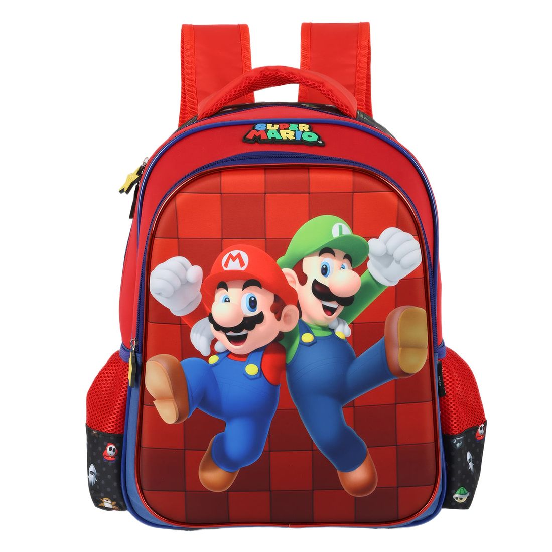 Conjunto de Mala de Bordo 10 kg e Mochila Infantil Mario e Luigi Conjunto de Mala de Bordo 10 kg e Mochila Infantil Mario e Luigi