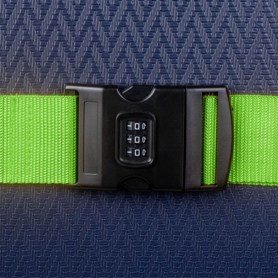 Cinta para Mala de Viagem com Cadeado Numérico Verde Neon Cinta para Mala de Viagem com Cadeado Numérico Verde Neon