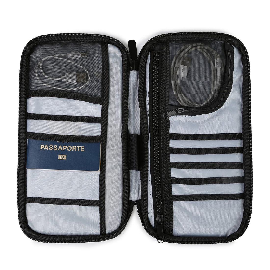 Porta Passaporte e Dollar Preto