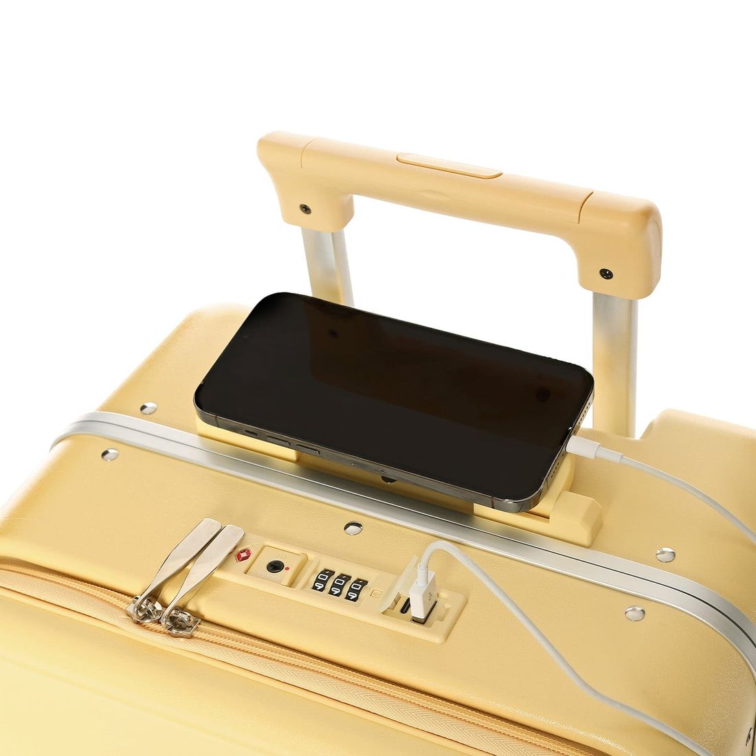 Mala de Viagem Pequena de Bordo 10 kg em Policarbonato Porto Maloa Amarelo Mala de Viagem Pequena de Bordo 10 kg em Policarbonato Porto Maloa Amarelo