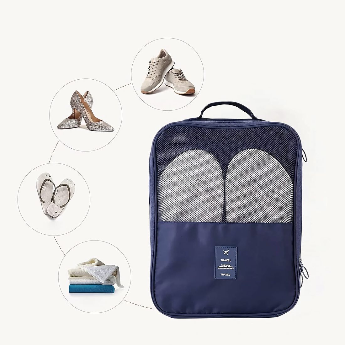 Kit de Mala Pequena de Bordo 10 kg Bélgica Azul, Kit Frascos 10 Pecas, Organizador Sapato, Organizador Laundry Pouch e Home Spray Aroma`loa Kit de Mala Pequena de Bordo 10 kg Bélgica Azul, Kit Frascos 10 Pecas, Organizador Sapato, Organizador Laundry Pouch e Home Spray Aroma`loa