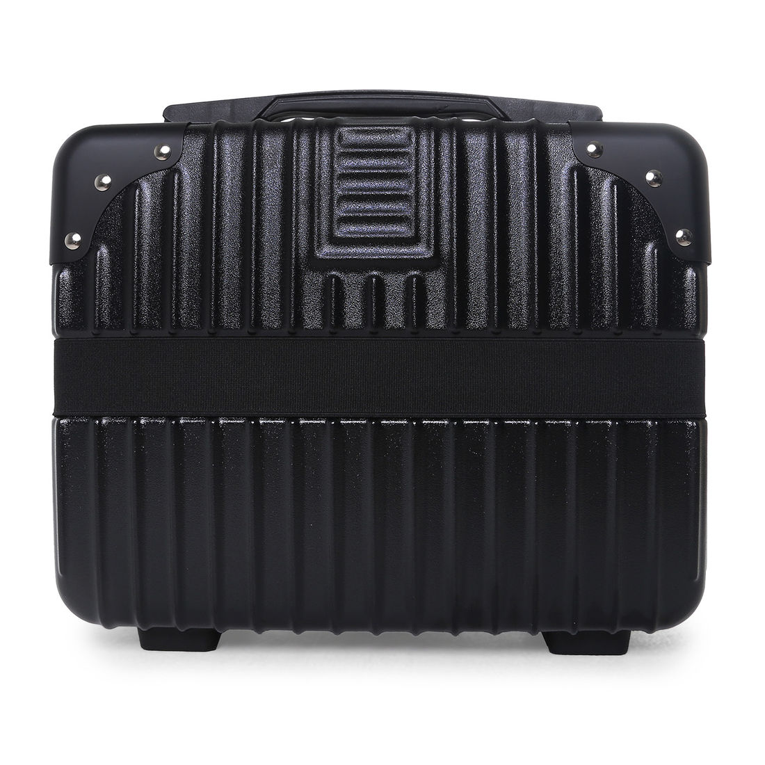 Compre Mala de Viagem Toronto Preto Grande 32kg em ABS Policarbonato e Ganhe Frasqueira e Capa Transparente