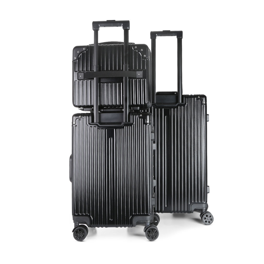 Kit de Viagem com 3 Peças Policarbonato ABS Noruega Maloa Preto Kit de Viagem com 3 Peças Policarbonato ABS Noruega Maloa Preto