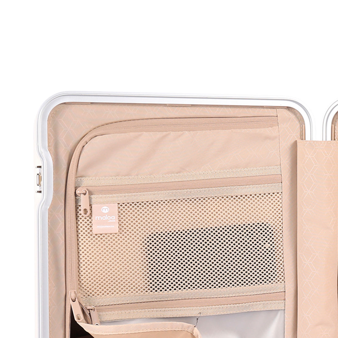 Mala de Viagem Pequena de Bordo 10kg em Policarbonato Vienna Maloa Branco Mala de Viagem Pequena de Bordo 10kg em Policarbonato Vienna Maloa Branco