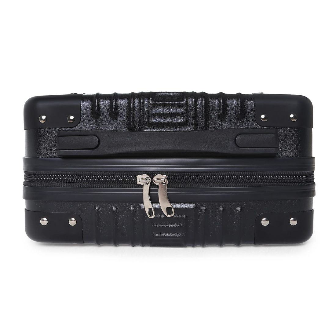 Compre Mala de Viagem Toronto Preto Grande 32kg em ABS Policarbonato e Ganhe Frasqueira