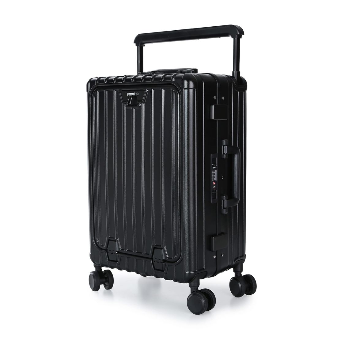 Mala de Viagem Pequena de Bordo 10 kg Policarbonato Islândia Maloa Preto Mala de Viagem Pequena de Bordo 10 kg Policarbonato Islândia Maloa Preto