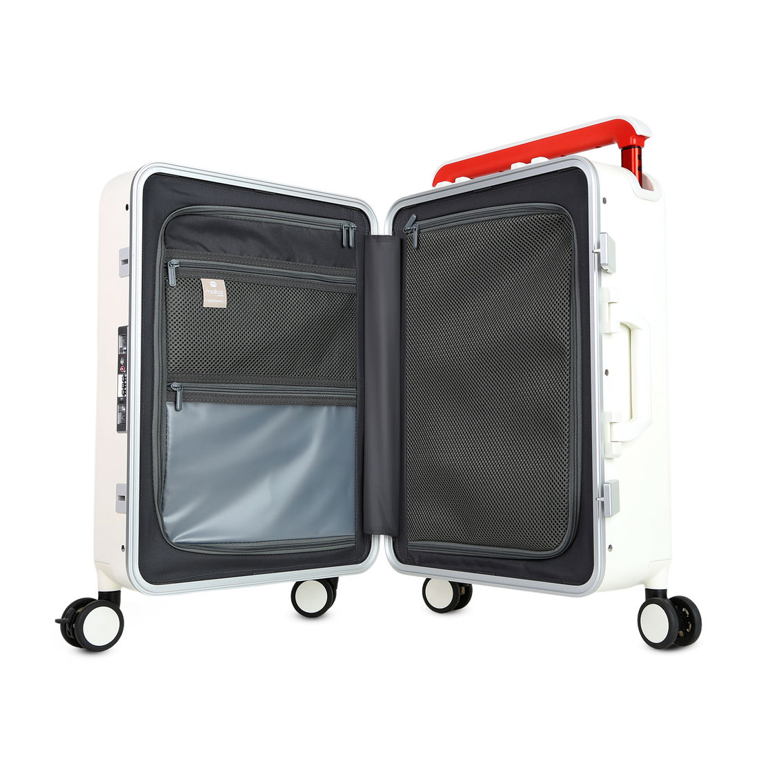 Mala de Viagem Pequena de Bordo 10 kg em Policarbonato Barcelona Maloa Branco Mala de Viagem Pequena de Bordo 10 kg em Policarbonato Barcelona Maloa Branco