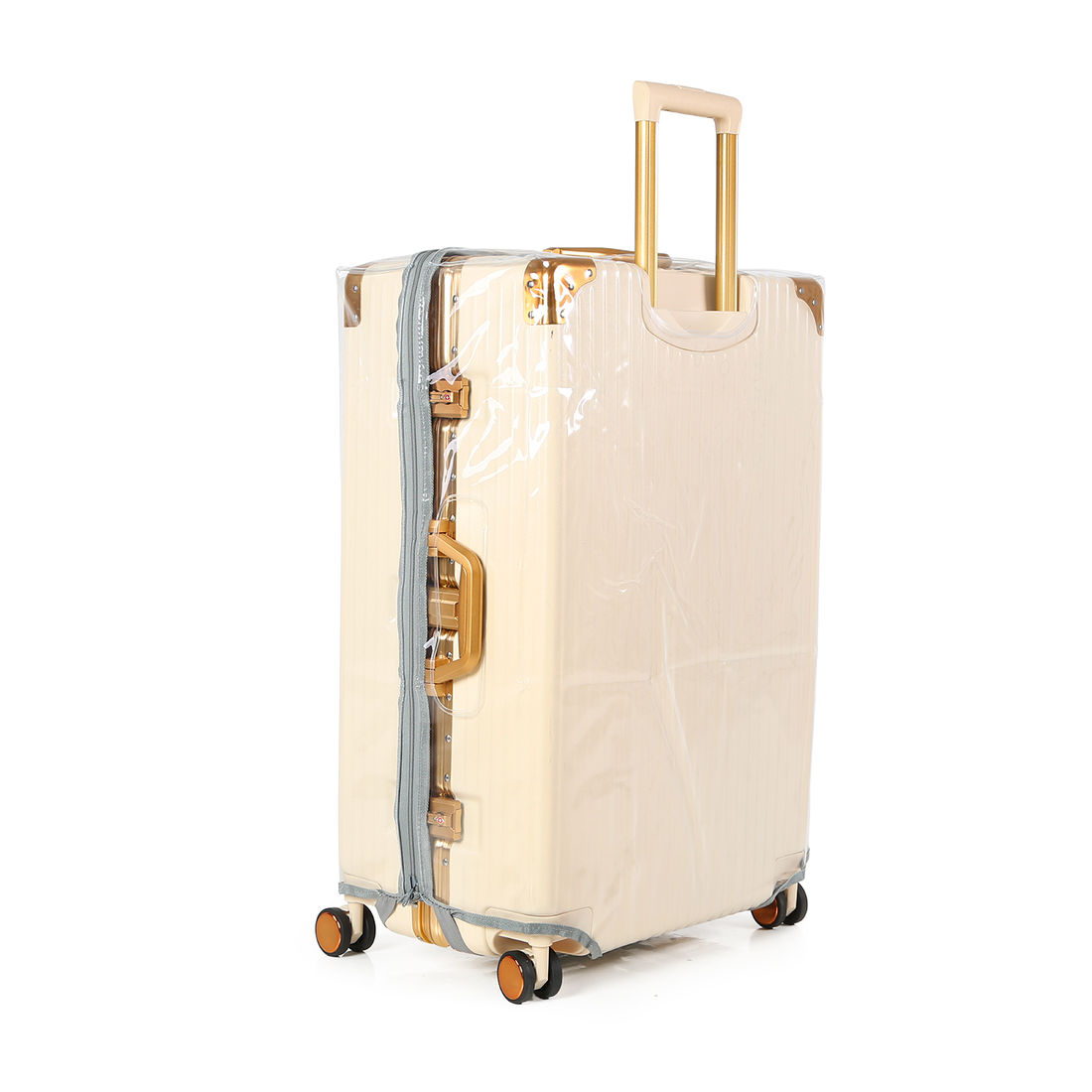 Compre Mala de Viagem Toronto Bege Grande 32kg em ABS Policarbonato e Ganhe Frasqueira e Capa Transparente Compre Mala de Viagem Toronto Bege Grande 32kg em ABS Policarbonato e Ganhe Frasqueira e Capa Transparente