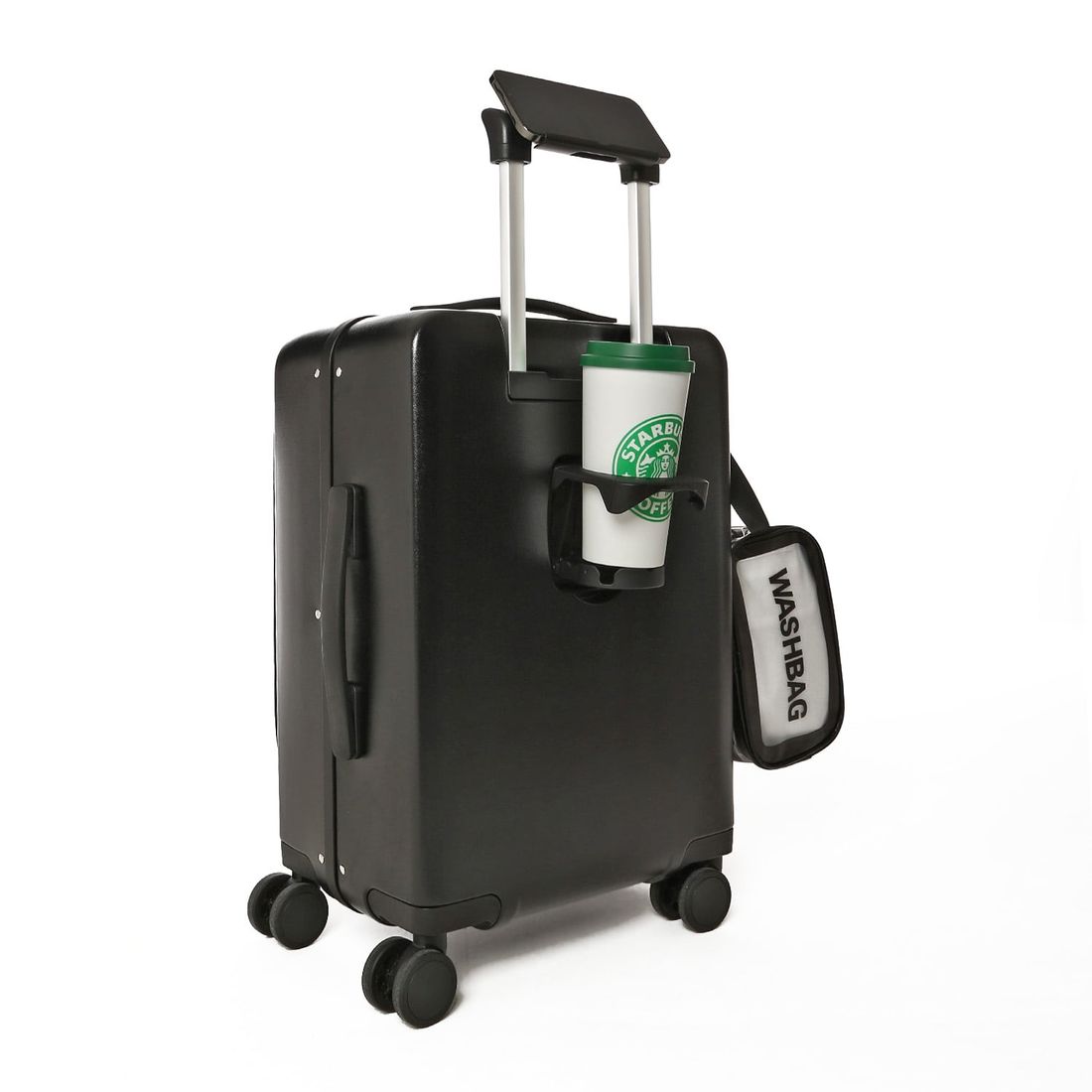 Mala de Viagem Pequena de Bordo 10 kg em Policarbonato Bélgica Maloa Preto