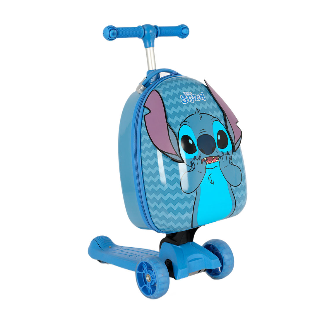 Mala de Viagem Infantil com Patinete em Policarbonato Stitch Surprise Mala de Viagem Infantil com Patinete em Policarbonato Stitch Surprise
