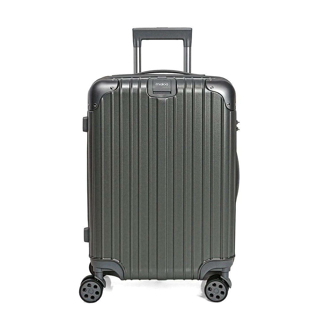 Mala de Viagem Média 23kg ABS Policarbonato com Expansor Brasil Maloa Chumbo