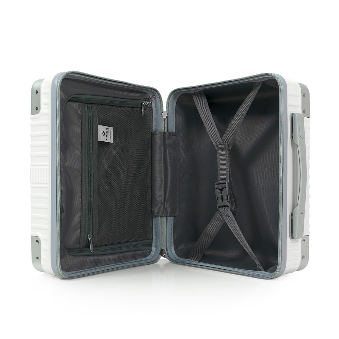 Kit de Viagem com 3 Peças Policarbonato ABS Noruega Maloa Branco