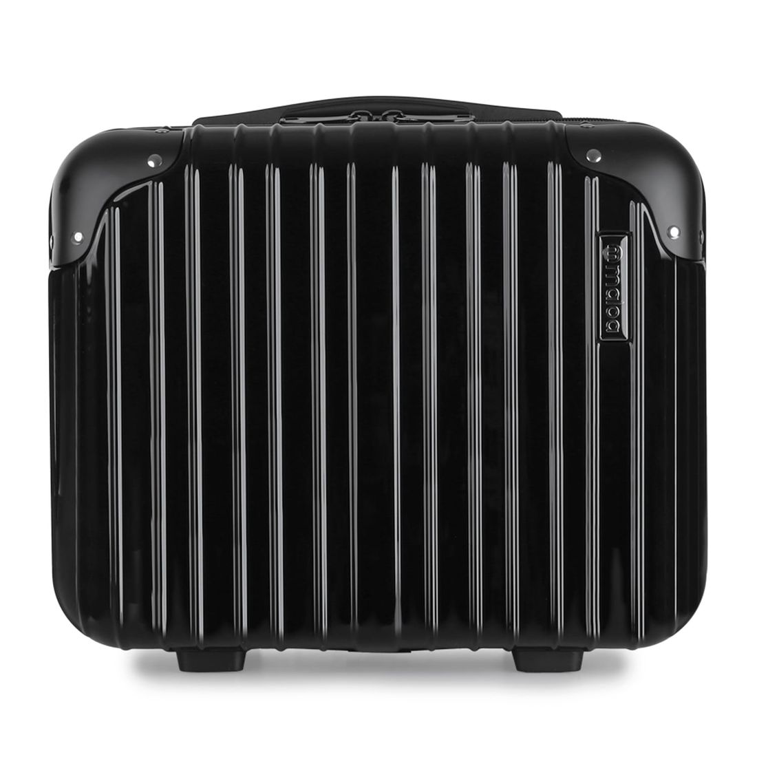 Kit Mala de Bordo 10kg, 23kg e Frasqueira Brasil Maloa Preto PC e ABS com Bolsa Nomad Preto Kit Mala de Bordo 10kg, 23kg e Frasqueira Brasil Maloa Preto PC e ABS com Bolsa Nomad Preto