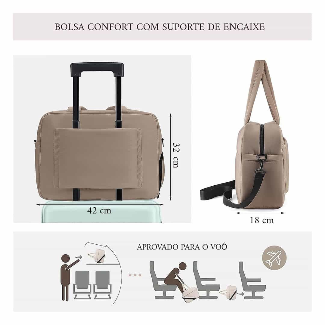 Kit de Viagem Confort Bag Maloa Chocolate Kit de Viagem Confort Bag Maloa Chocolate