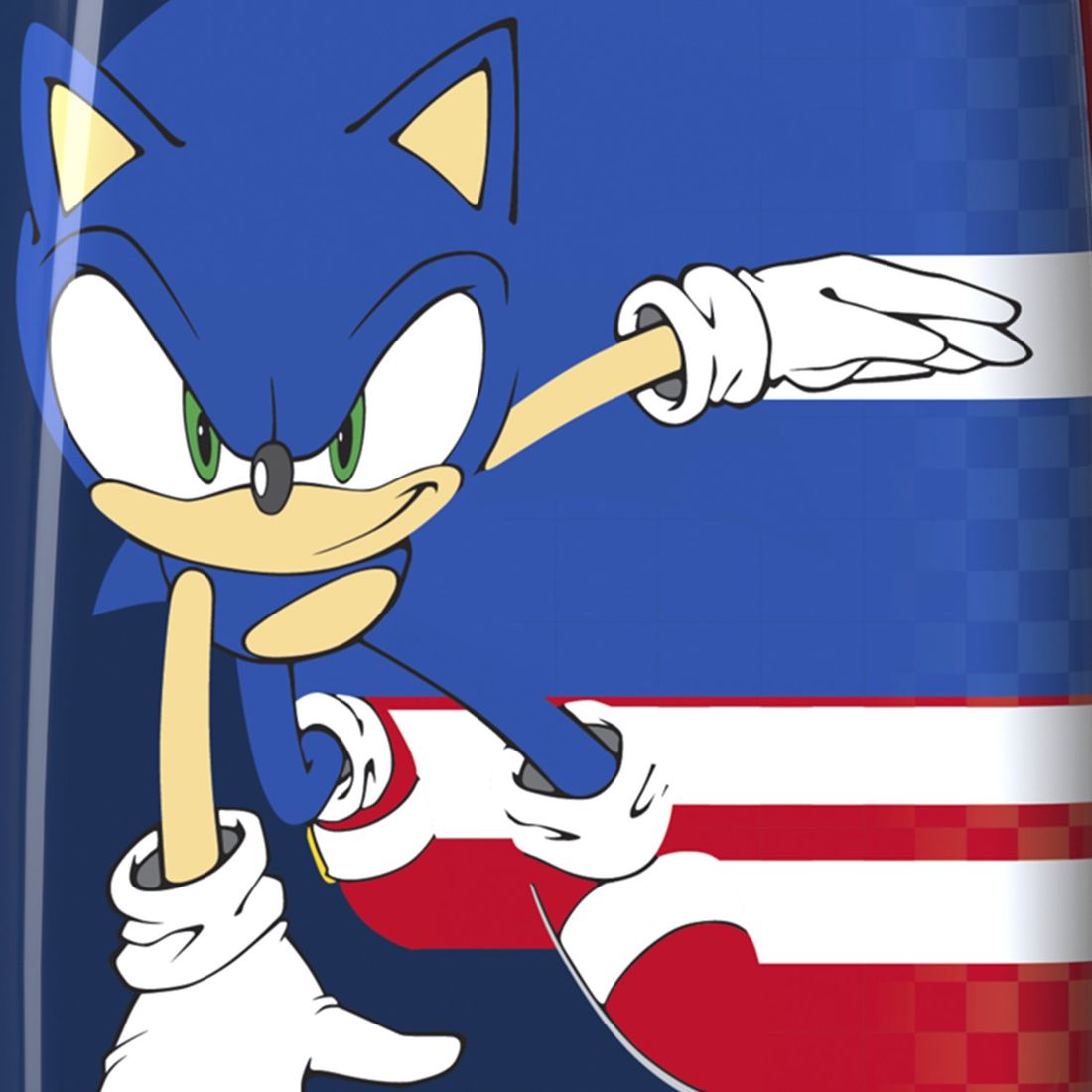 Mala de Viagem Pequena de Bordo Infantil em Policarbonato Sonic Azul Mala de Viagem Pequena de Bordo Infantil em Policarbonato Sonic Azul