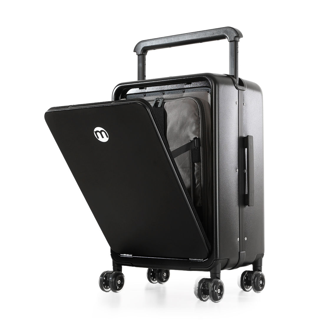 Mala de Viagem Pequena de Bordo 10 kg Policarbonato Chicago Maloa Preto Mala de Viagem Pequena de Bordo 10 kg Policarbonato Chicago Maloa Preto