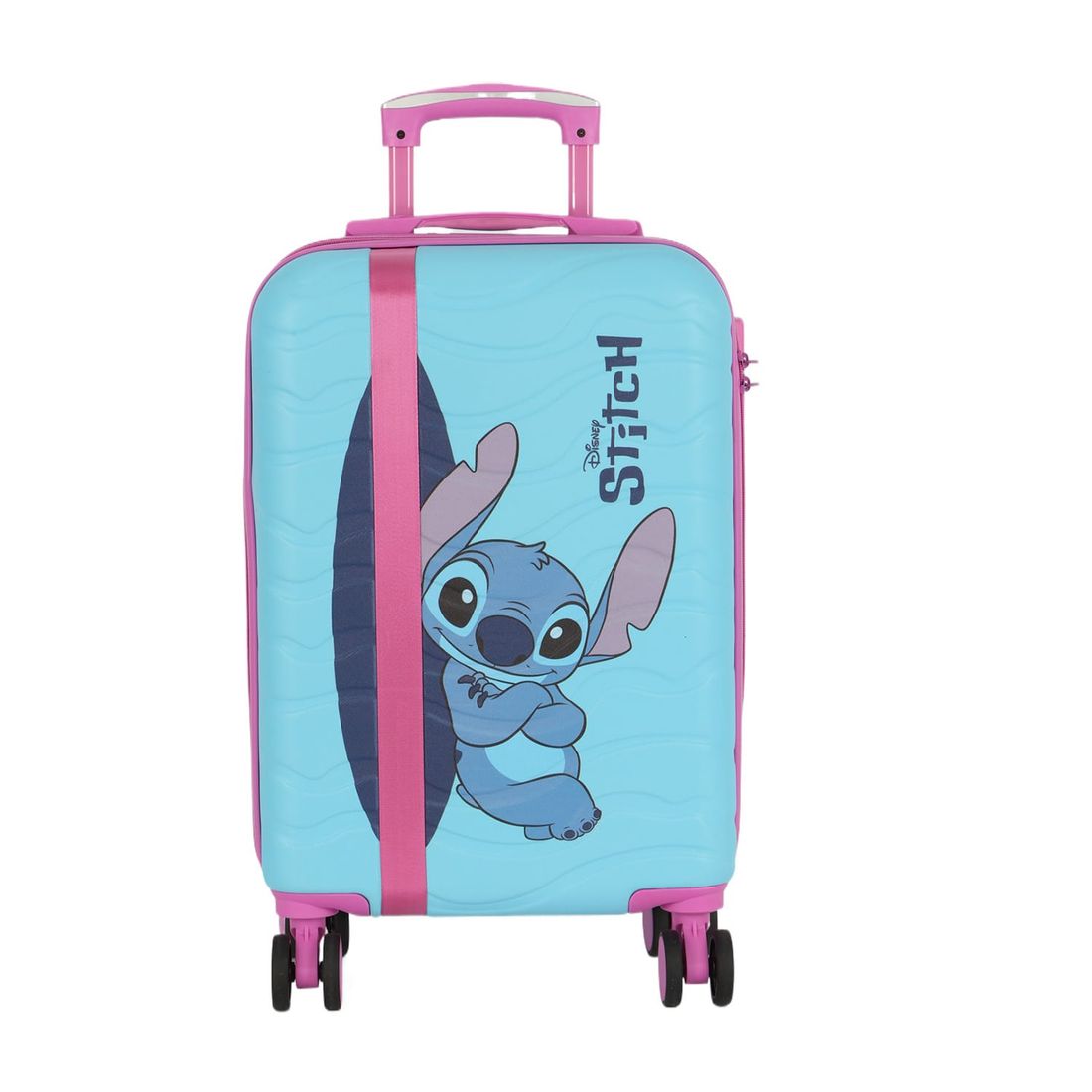 Mala de Viagem Pequena de Bordo em ABS Stitch Cinta Mala de Viagem Pequena de Bordo em ABS Stitch Cinta