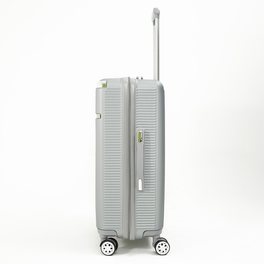 Compre Mala de Viagem Croácia Prata Grande 32kg em ABS e Ganhe Frasqueira Compre Mala de Viagem Croácia Prata Grande 32kg em ABS e Ganhe Frasqueira