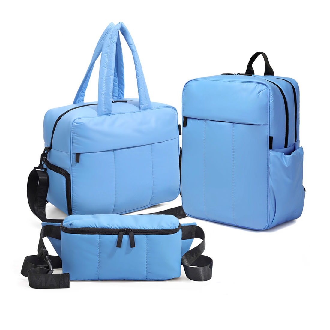 Kit de Viagem Confort Bag 3 Peças Maloa Azul