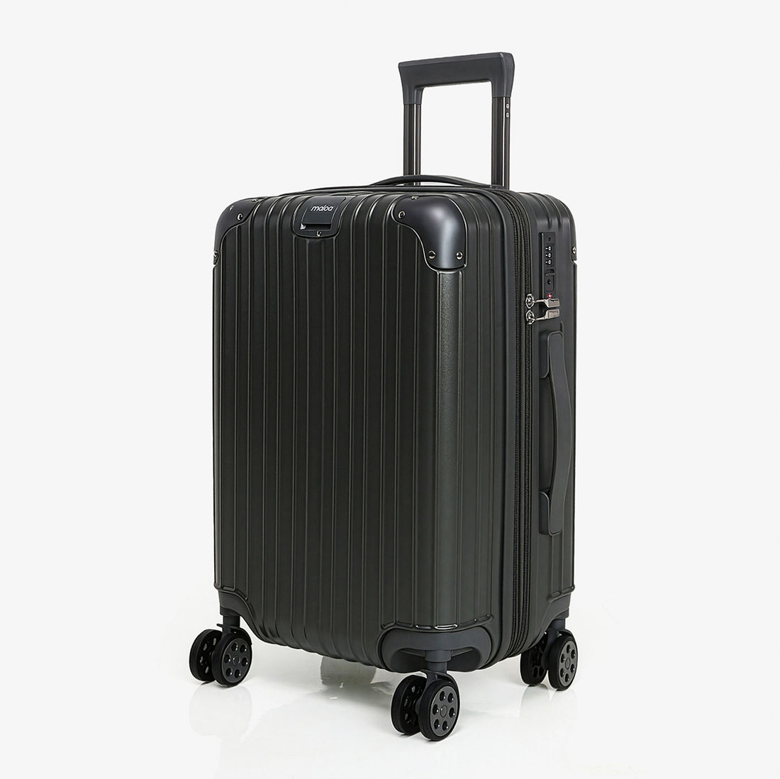 Mala de Viagem Pequena de Bordo 10kg ABS Policarbonato com Expansor Brasil Maloa Chumbo