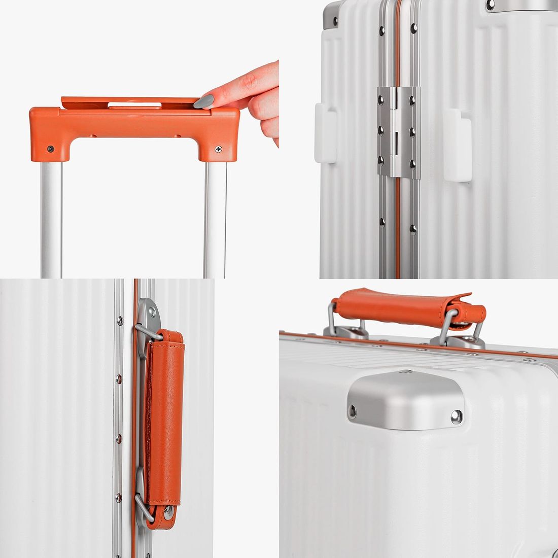 Mala de Viagem Pequena de Bordo 10 kg Policarbonato Capri Maloa Branco Mala de Viagem Pequena de Bordo 10 kg Policarbonato Capri Maloa Branco