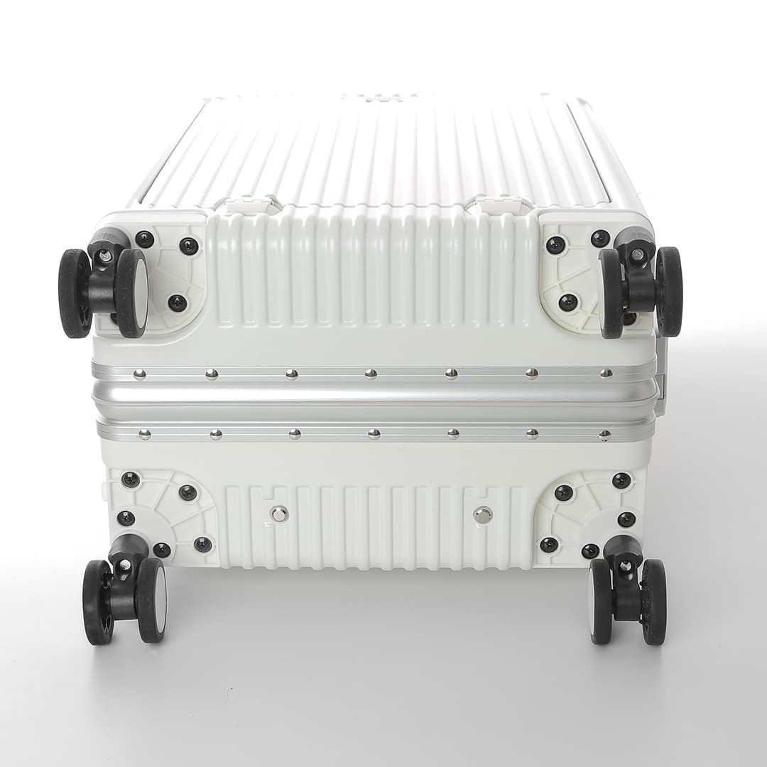 Conjunto Mala de Viagem Pequena de Bordo 10kg Policarbonato Suécia e Frasqueira Bali Maloa Branco