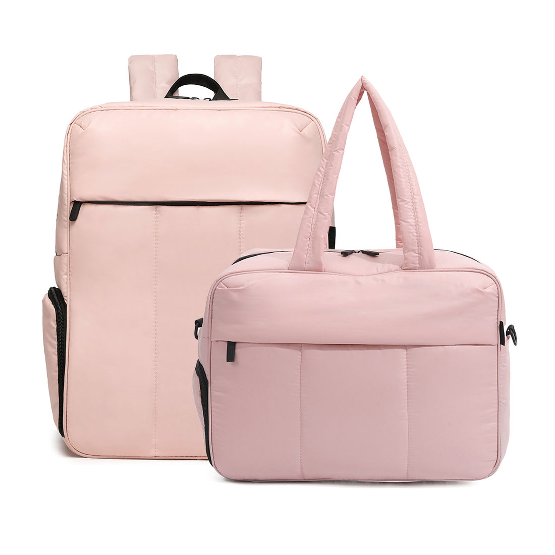 Kit Mochila e Bolsa Confort Bag Multifuncional Maloa Rose
